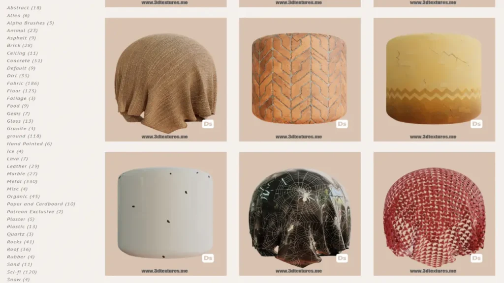 Texturas de 3D Textures