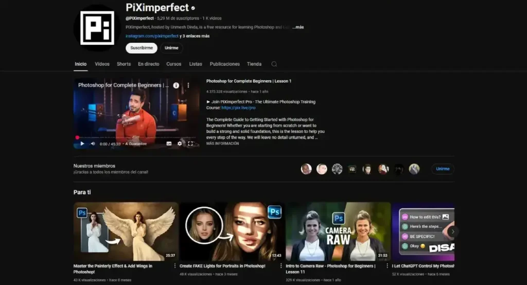 Canal de PiXimperfect