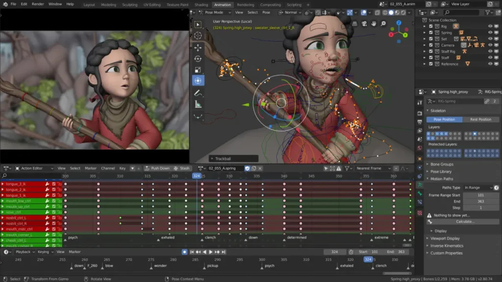 Interfaz de Blender